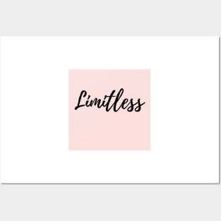 Limitless - Motivational one word Posters and Art